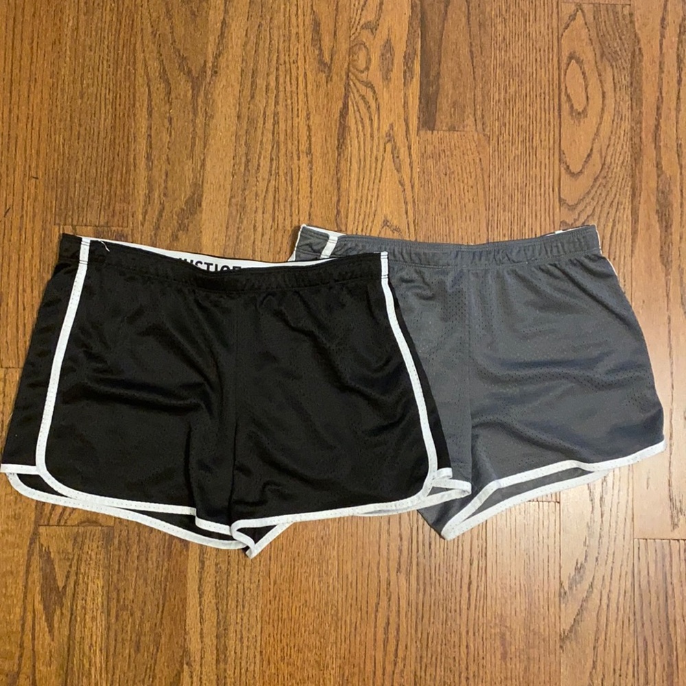 Black & gray Justice athletic shorts bundle